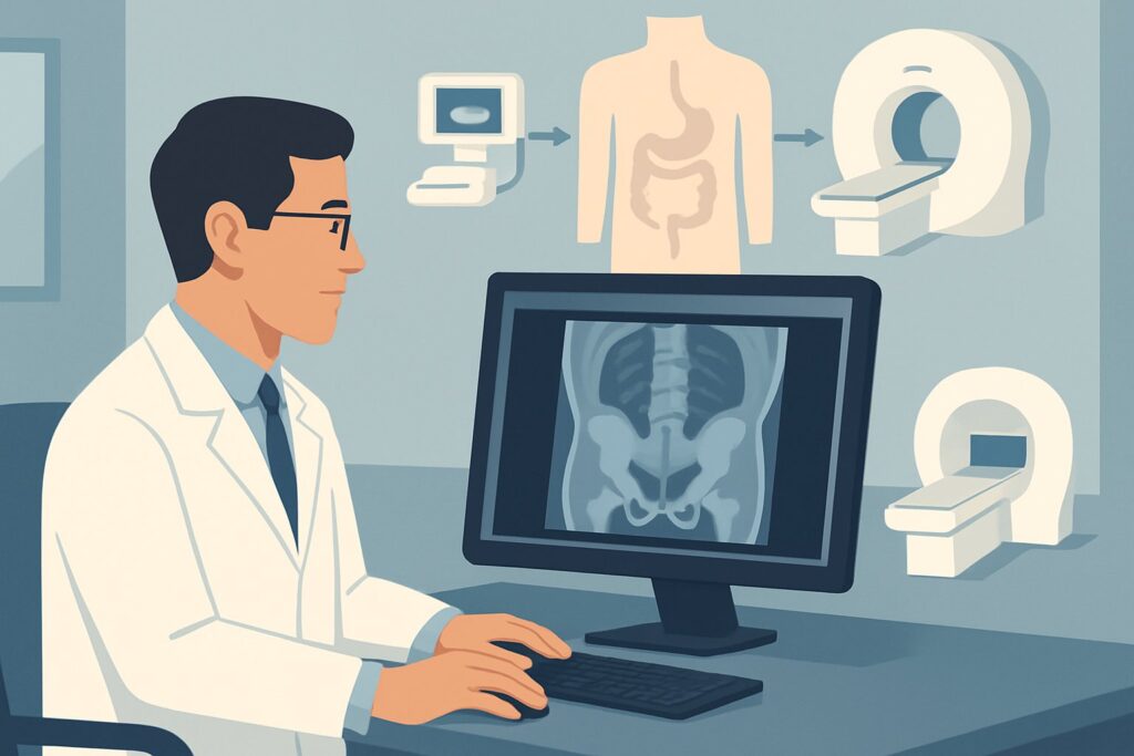 What Is the Best Initial Imaging for a Perianal Fistula in a Child with Crohn Disease?