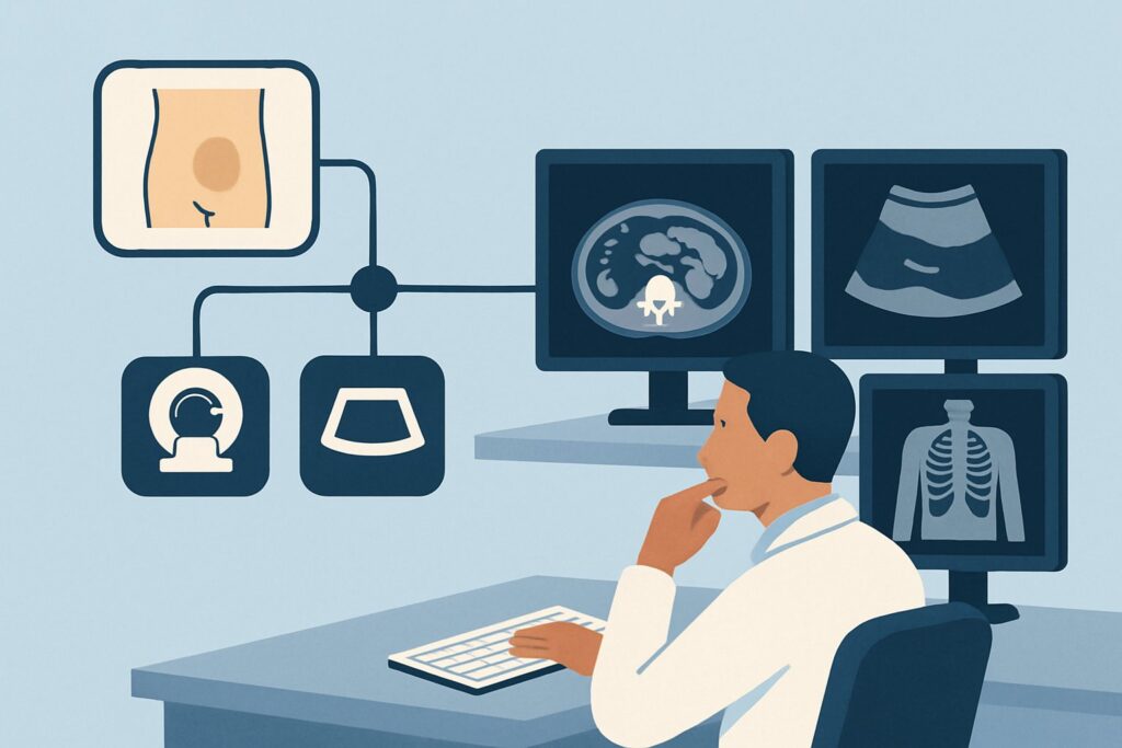 What Is the Best Initial Imaging for a Suspected Abdominal Wall Hernia?
