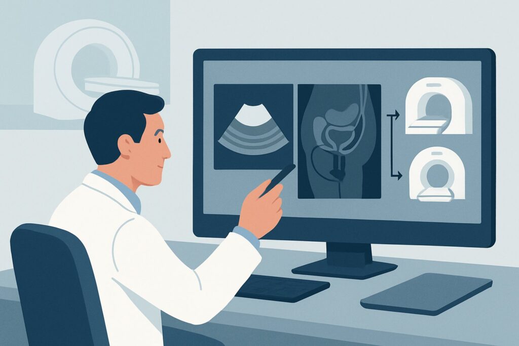What Is the Best Initial Imaging for a Suspected Rectovesicular or Rectovaginal Fistula?