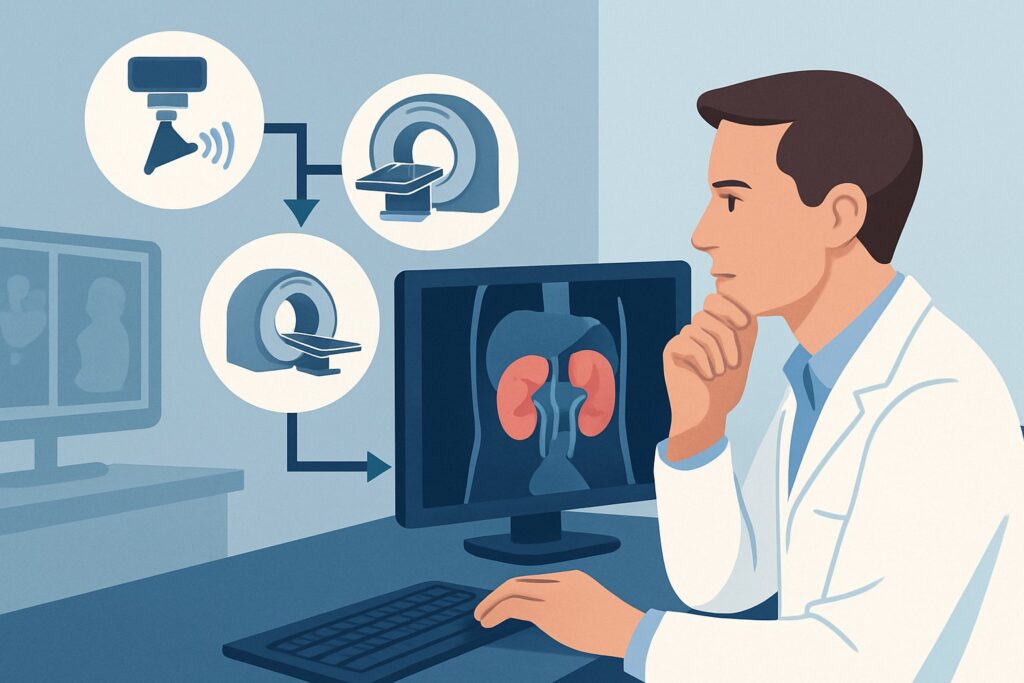 What Is the Best Initial Imaging for Acute Kidney Injury of Unknown Cause?