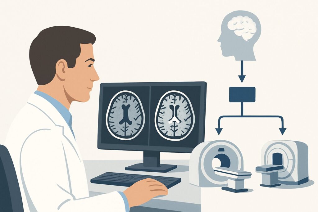 What Is the Best Initial Imaging for Atypical Alzheimer Disease Presentation?