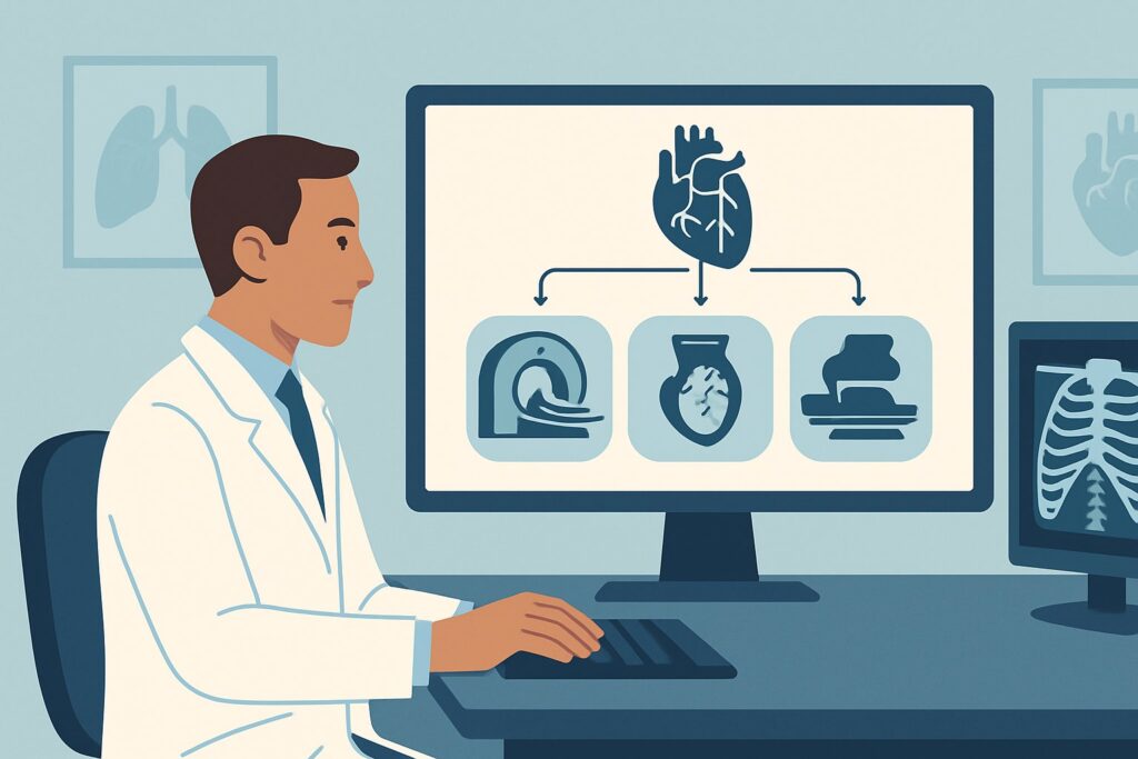 What Is the Best Initial Imaging for Chronic Chest Pain in Known, Untreated Coronary Disease?