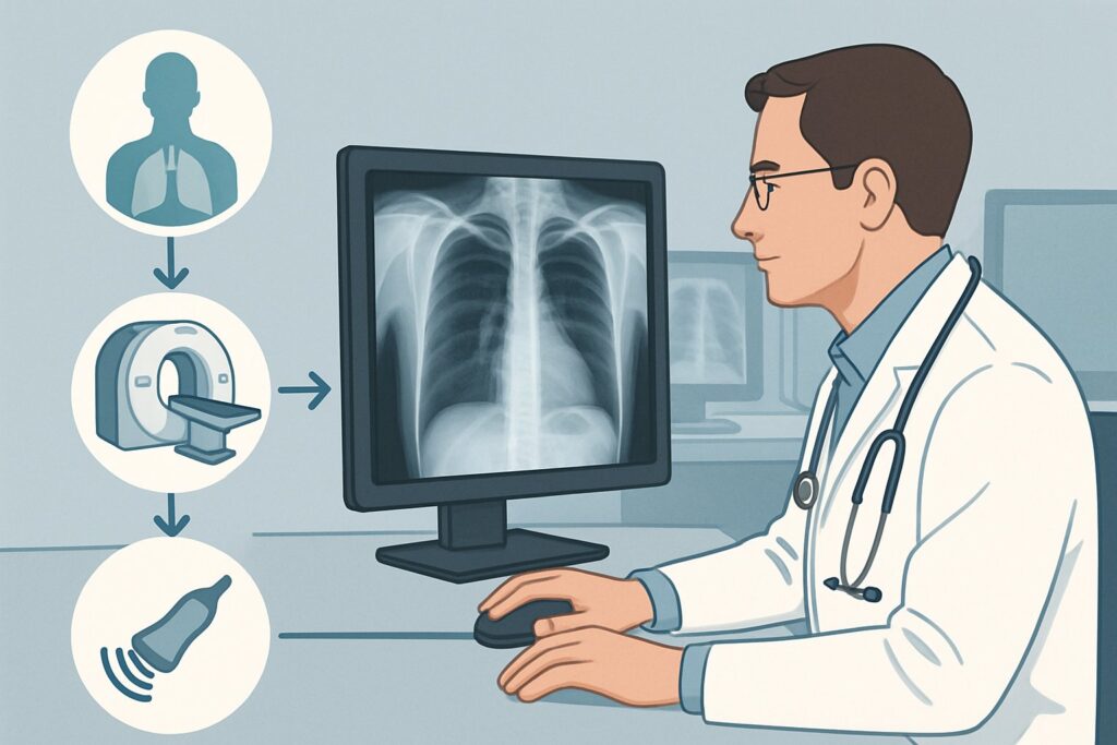 What Is the Best Initial Imaging for Chronic Dyspnea After a COVID-19 Infection?