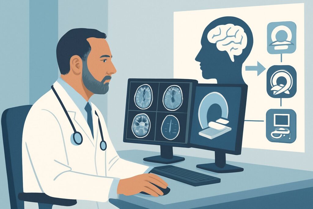 What Is the Best Initial Imaging for Chronic Vertigo with Brainstem Deficits?