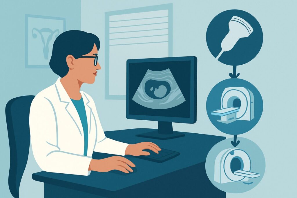 What Is the Best Initial Imaging for First Trimester Vaginal Bleeding?