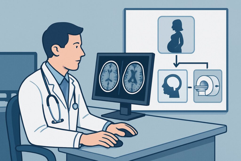 What Is the Best Initial Imaging for New Headache During Pregnancy or Peripartum?