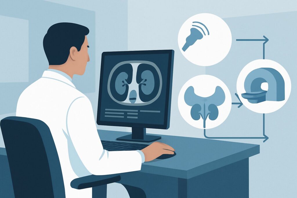 What Is the Best Initial Imaging for Renal Failure in a Patient with Neurogenic Bladder?