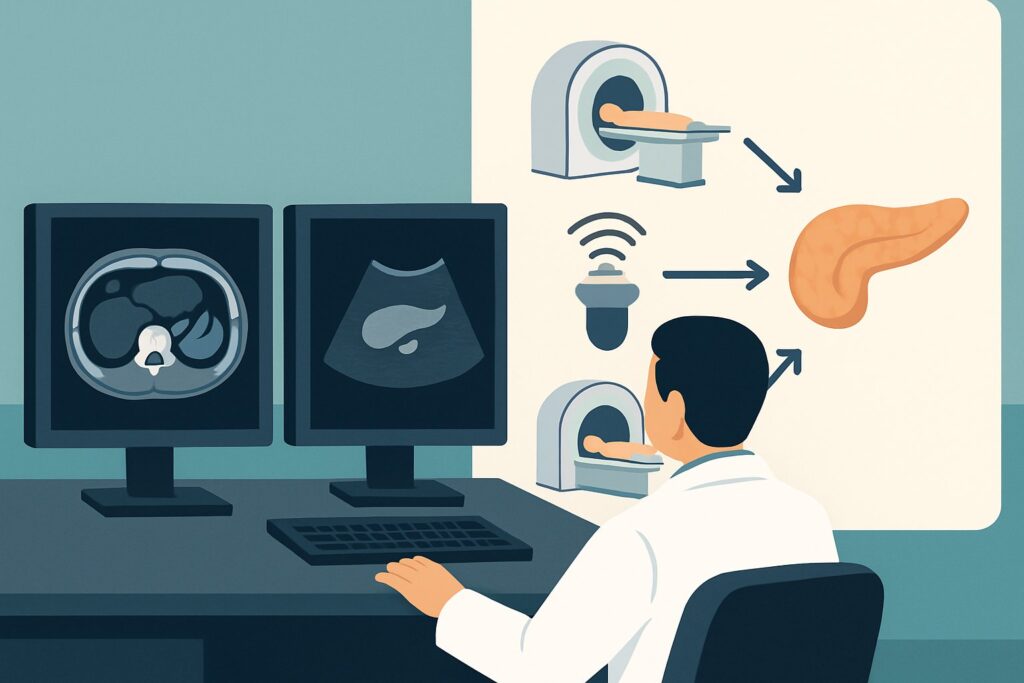 What Is the Best Initial Imaging for Suspected Chronic Pancreatitis in Adults?