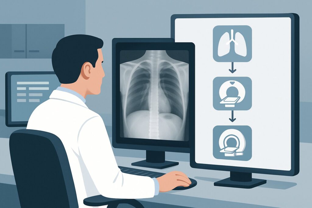 What Is the Best Initial Imaging for Suspected Occupational Airway Disease?