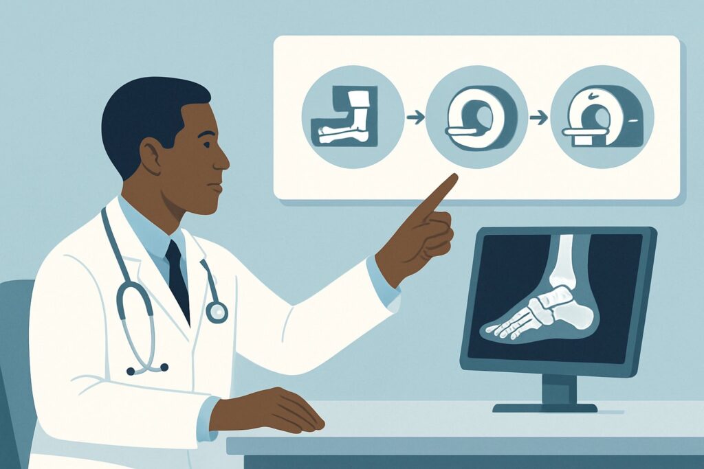 What Is the Best Initial Imaging for Suspected Osteomyelitis of the Foot in a Diabetic Patient?