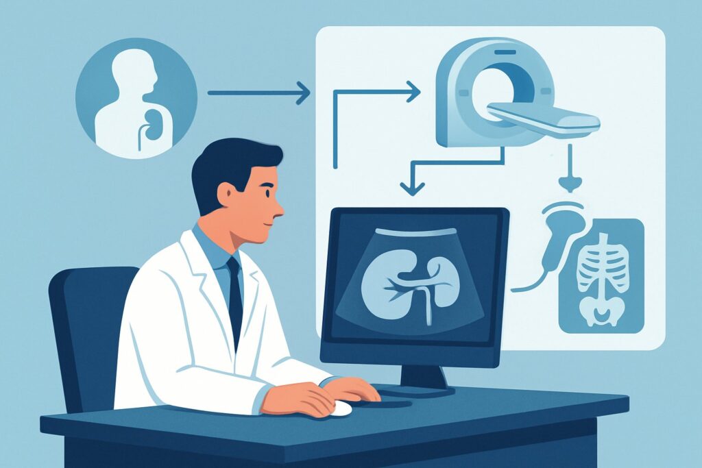 What Is the Best Initial Imaging for Symptomatic Hydronephrosis of Unknown Cause?