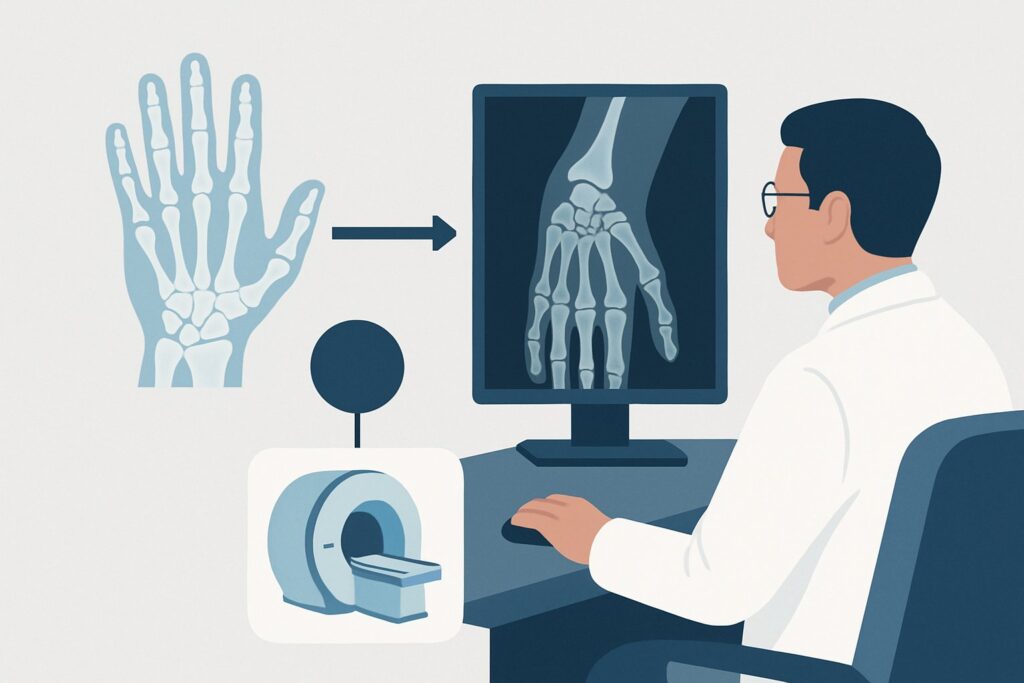 What Is the Best Next Imaging Study for a Hand Fracture with Suspected Soft Tissue Injury?
