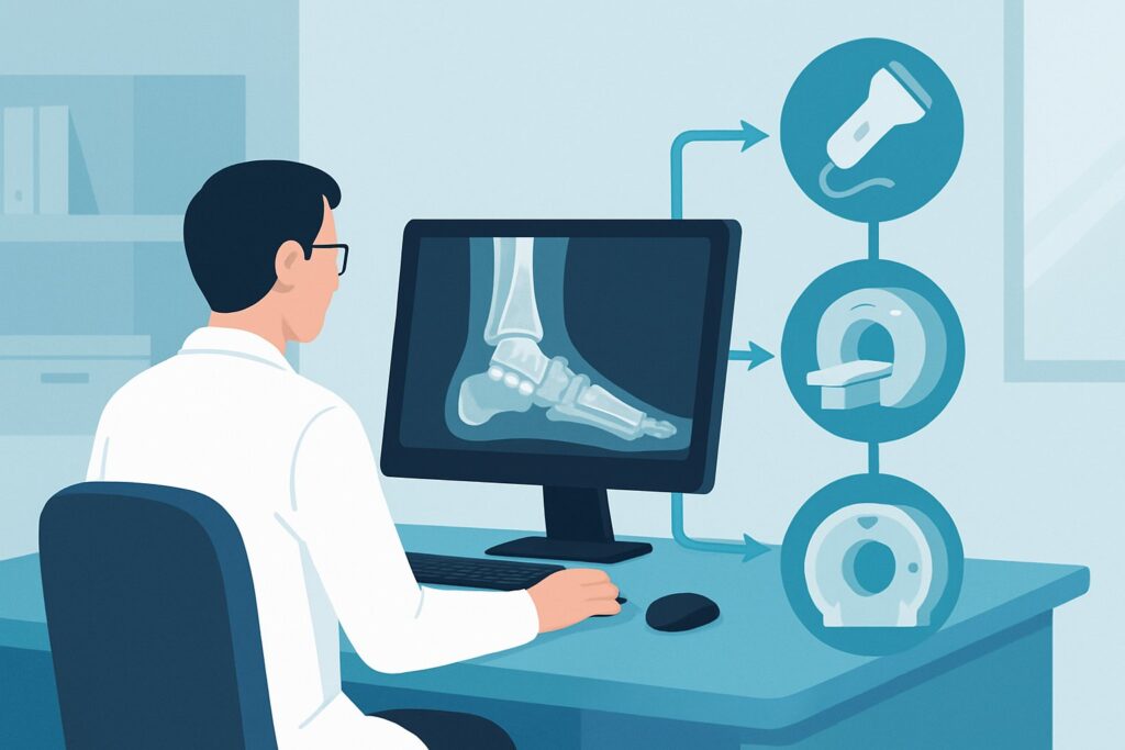 What Is the Best Next Imaging Study for a Suspected Ankle Osteochondral Lesion After Normal Radiographs?