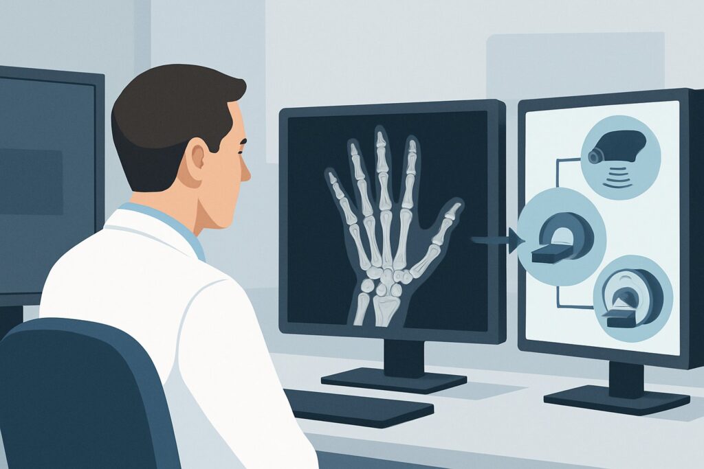 What Is the Best Next Imaging Study for Chronic Hand Pain with Normal Radiographs?