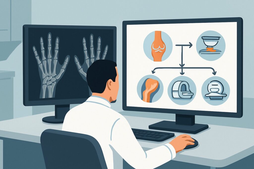 What Is the Best Next Imaging Study for Suspected Inflammatory Arthritis When Radiographs Are Normal?