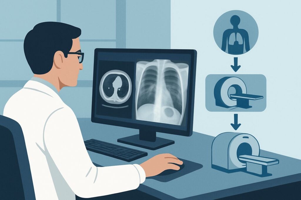 What Is the Best Way to Diagnose a Suspected Thoracic Neoplasm in Occupational Lung Disease?
