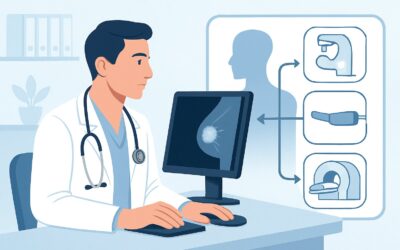 What Is the First Imaging Study for a Male Patient with a Suspicious Breast Mass?