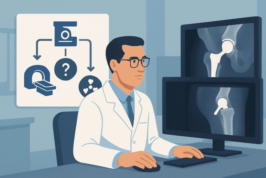 What Is the Next Imaging Step for a Symptomatic Hip Arthroplasty When Infection Is Suspected?