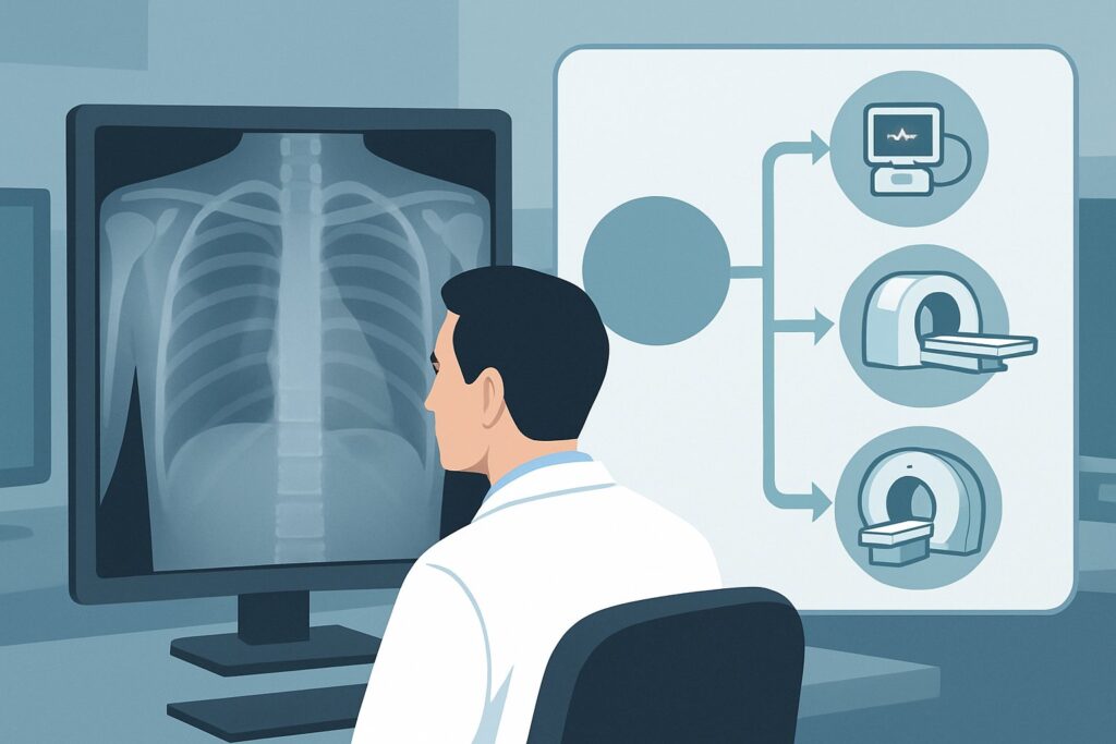 What Is the Next Imaging Step for Chest Wall Pain in an Oncology Patient with a Normal X-ray?