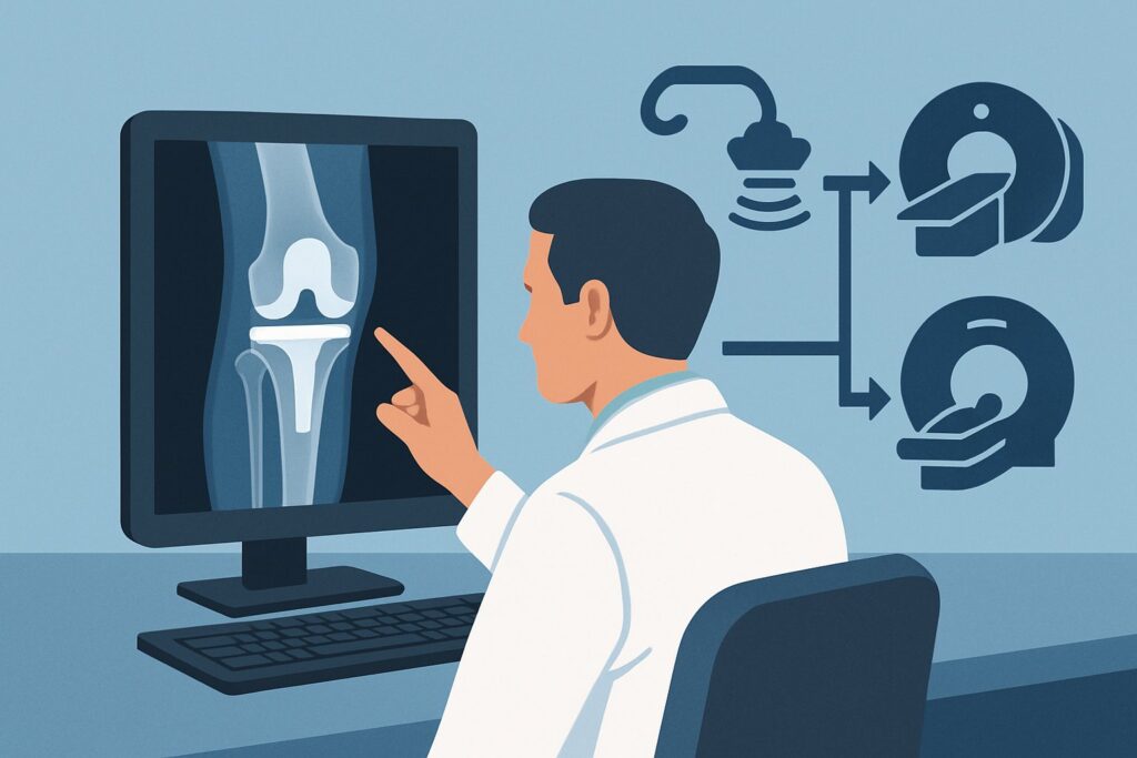 What Is the Next Imaging Step for Suspected Septic Arthritis with Joint Hardware?