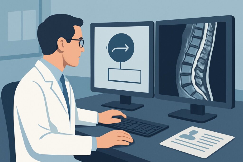 What Is the Next Imaging Step for Suspected Spine Infection After Abnormal X-rays or CT?