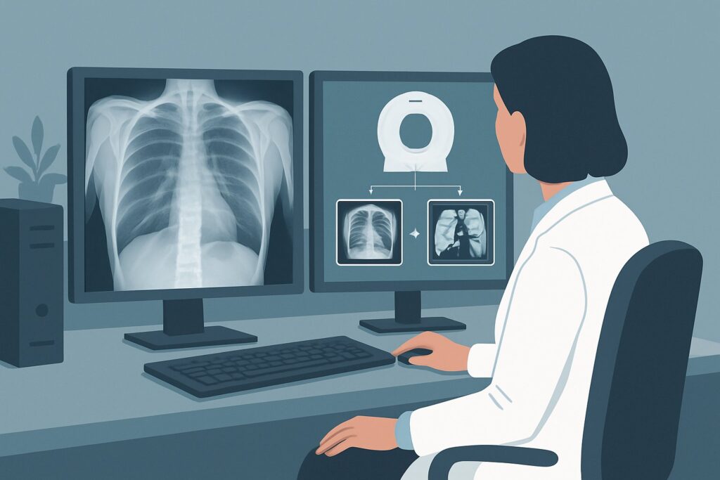 What Is the Next Imaging Study for a Noninfectious Illness in an Immunocompromised Patient?