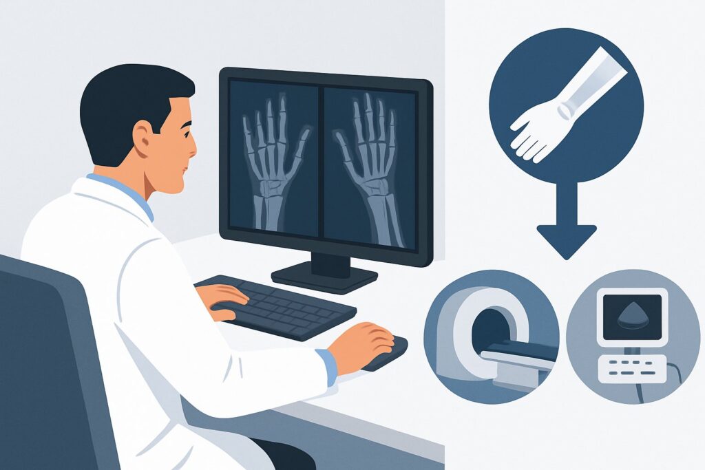 What Is the Next Imaging Study for Suspected Wrist Trauma with Negative X-Rays?