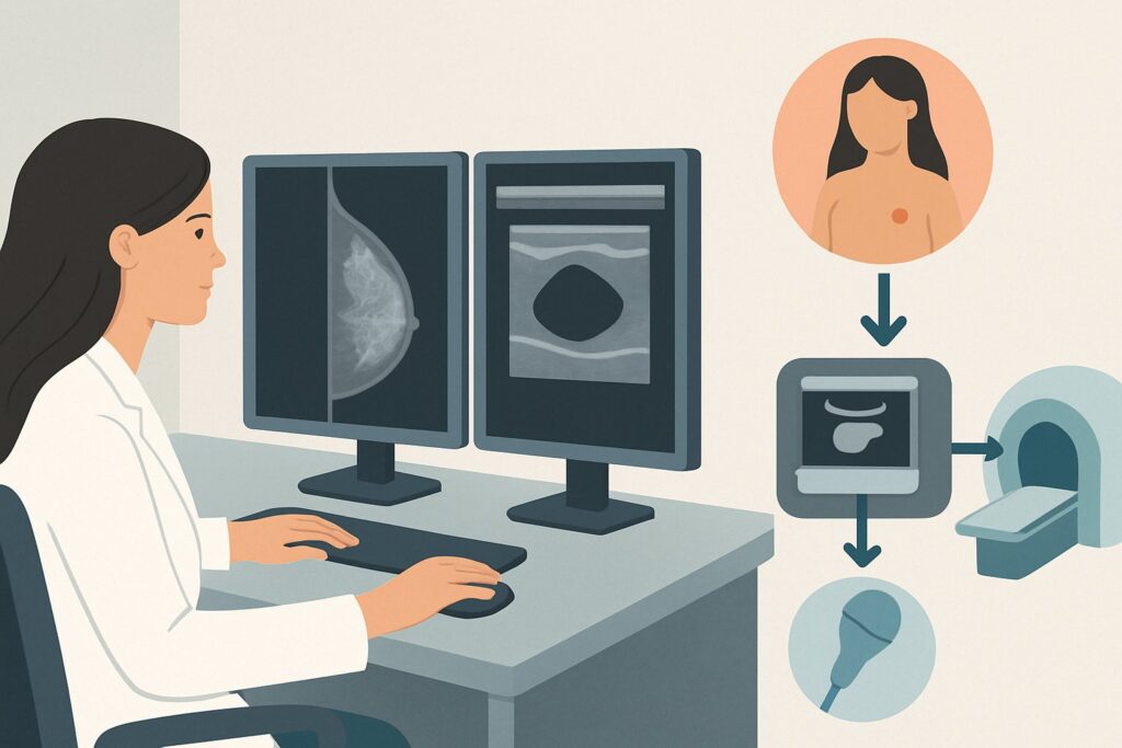 What Is the Next Step for a Palpable Breast Mass in a Young Woman with a Negative Ultrasound?
