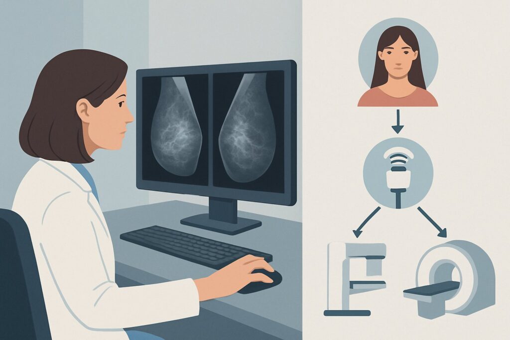 What Is the Next Step for a Suspicious Breast Mass in a Woman Under 30?