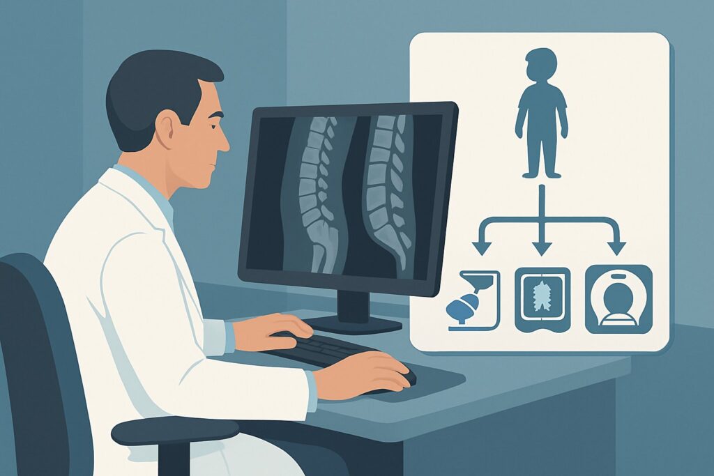 What Is the Right First Imaging Study for a Child with Overuse Back Pain?