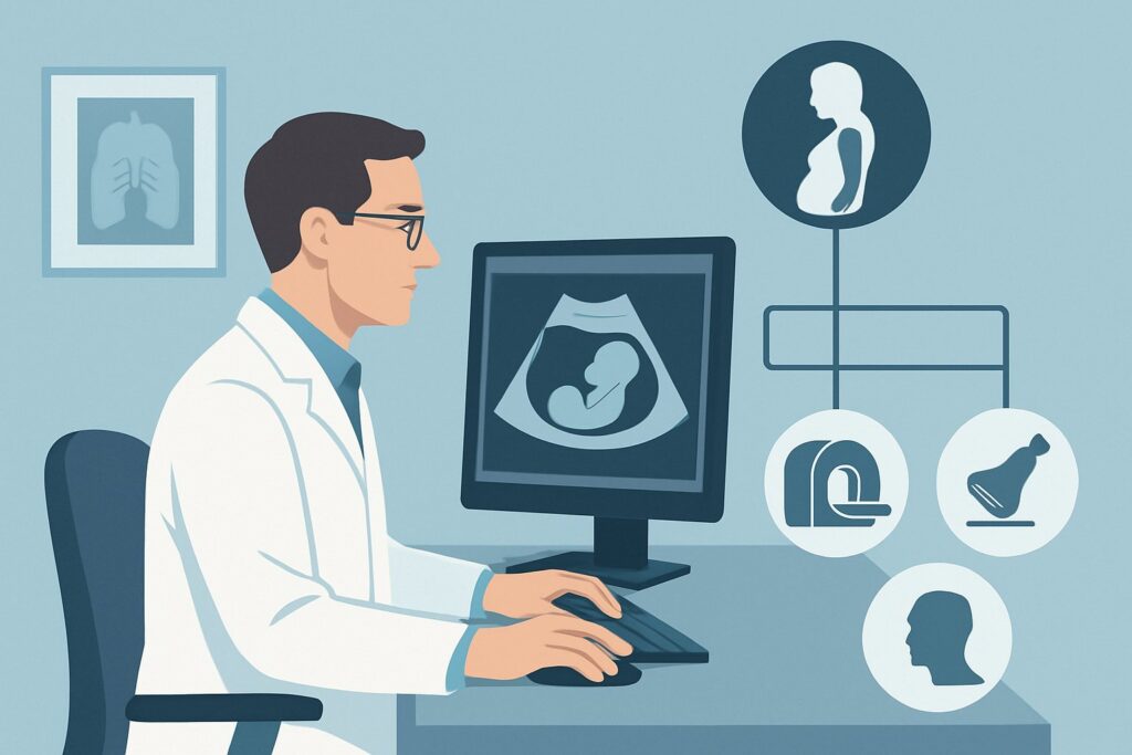 What Is the Right First Imaging Study for Painless Second or Third Trimester Bleeding?