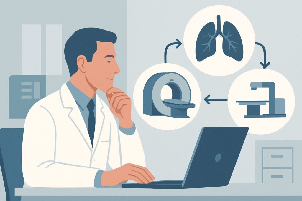 What Is the Right First Imaging Test for Lung Cancer Screening in High-Risk Patients?