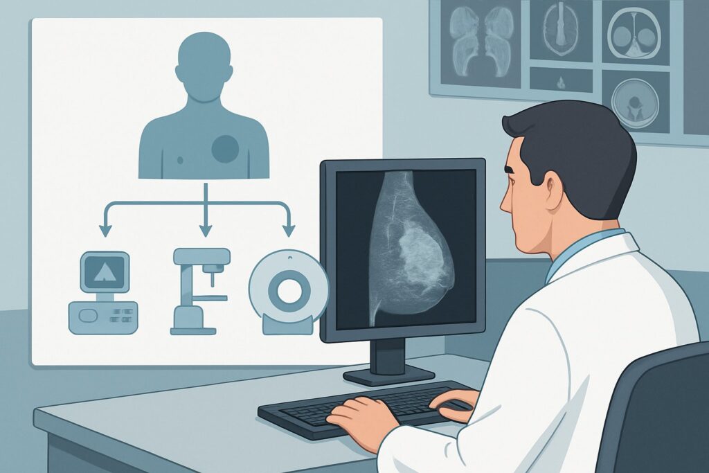 What Is the Right Initial Imaging for an Indeterminate Male Breast Mass?