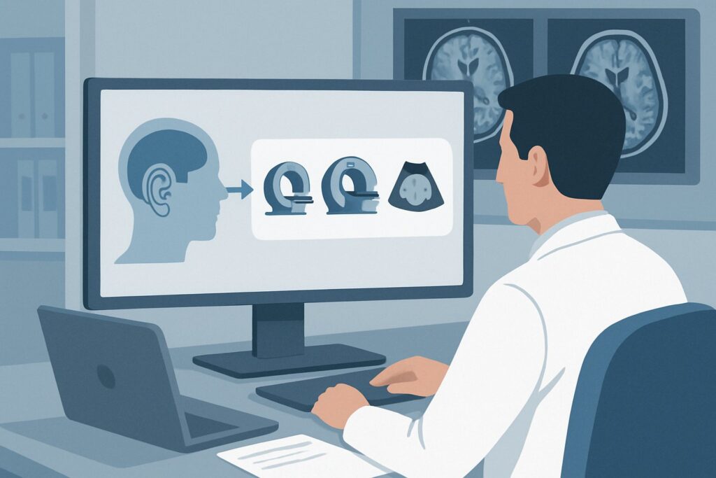 What Is the Right Initial Imaging for Mixed Conductive and Sensorineural Hearing Loss?