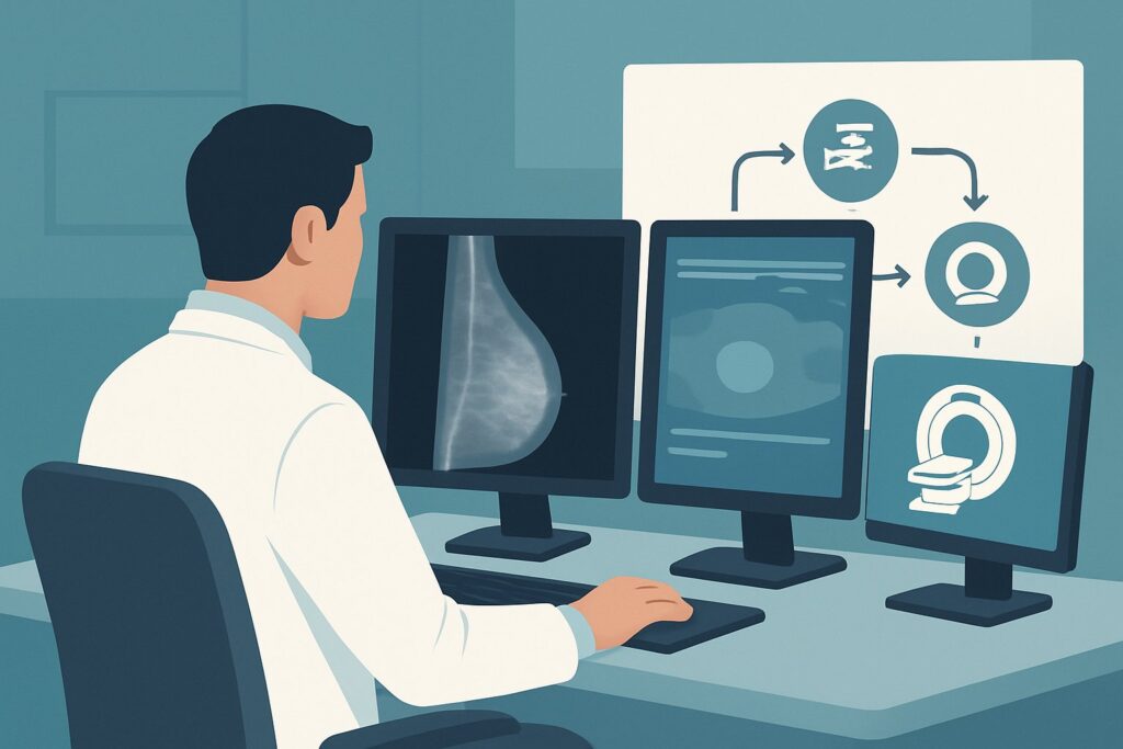 What Is the Right Initial Imaging for Pathologic Nipple Discharge in a Male Under 30?