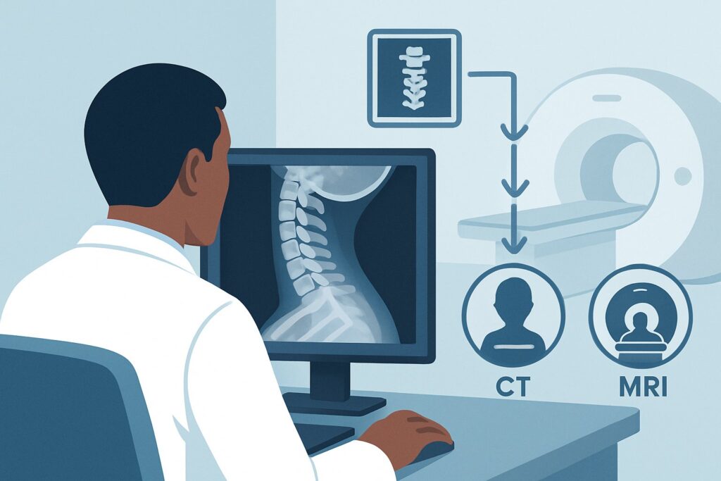 What's the Best Initial Imaging for C-Spine Trauma When NEXUS Criteria Are Met?