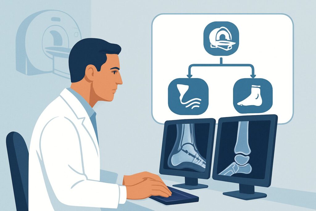 What's the Best Next Study for Chronic Ankle Pain When Tendons Are Suspect?