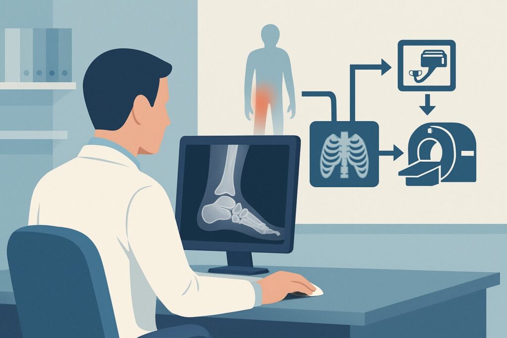 What's the Next Imaging Step for Persistent Ankle Pain After Negative Radiographs?