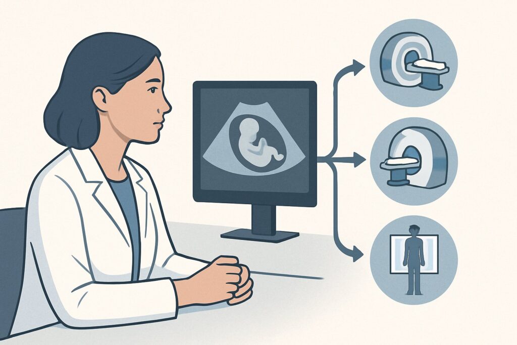 Which Imaging Best Characterizes an Indeterminate Adnexal Mass in a Pregnant Patient?