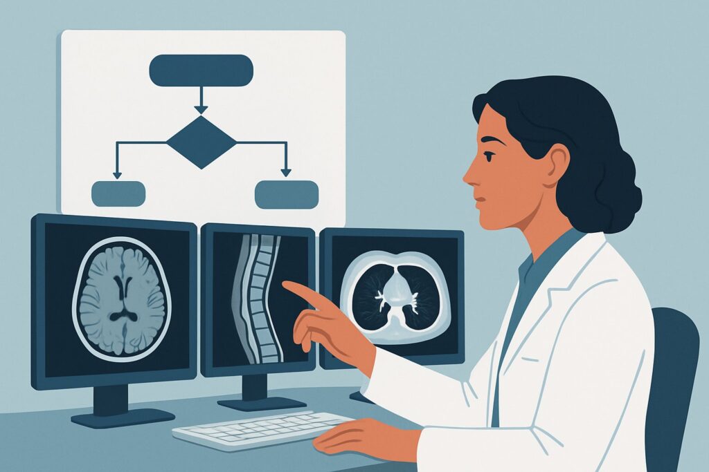 Which Imaging Is Best for a Fixed Neurologic Deficit Lasting Over 6 Hours?