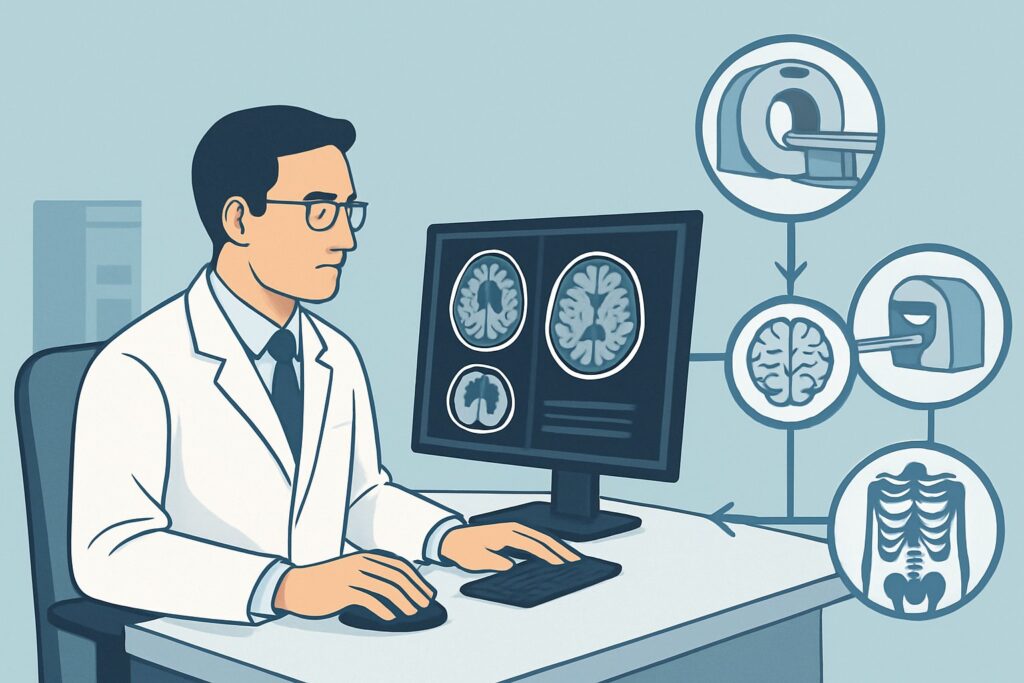Which Imaging Is Best for New Deficits in a Known Demyelinating Disease?