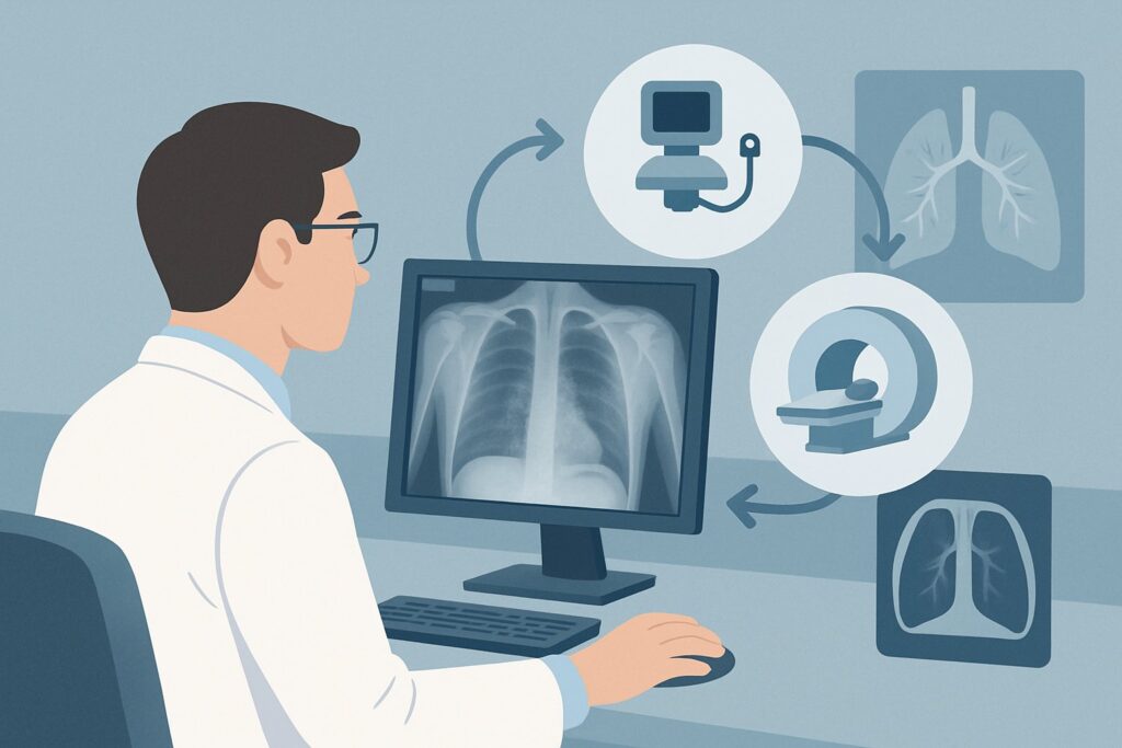 Which Imaging Is Best for Routine Follow-Up of Stable Diffuse Lung Disease?