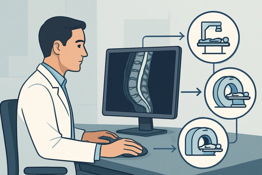 Which Imaging Is Best for Suspected Spine Infection with Neurologic Deficits?