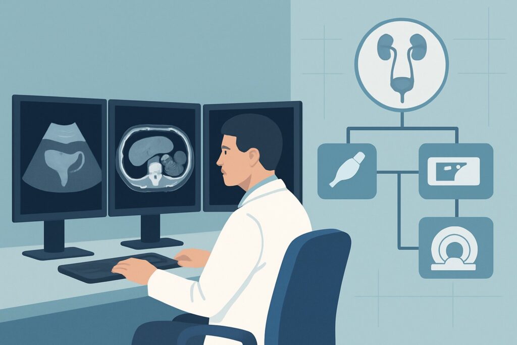 Which Imaging Study Best Evaluates Complicated Recurrent UTIs in Females?