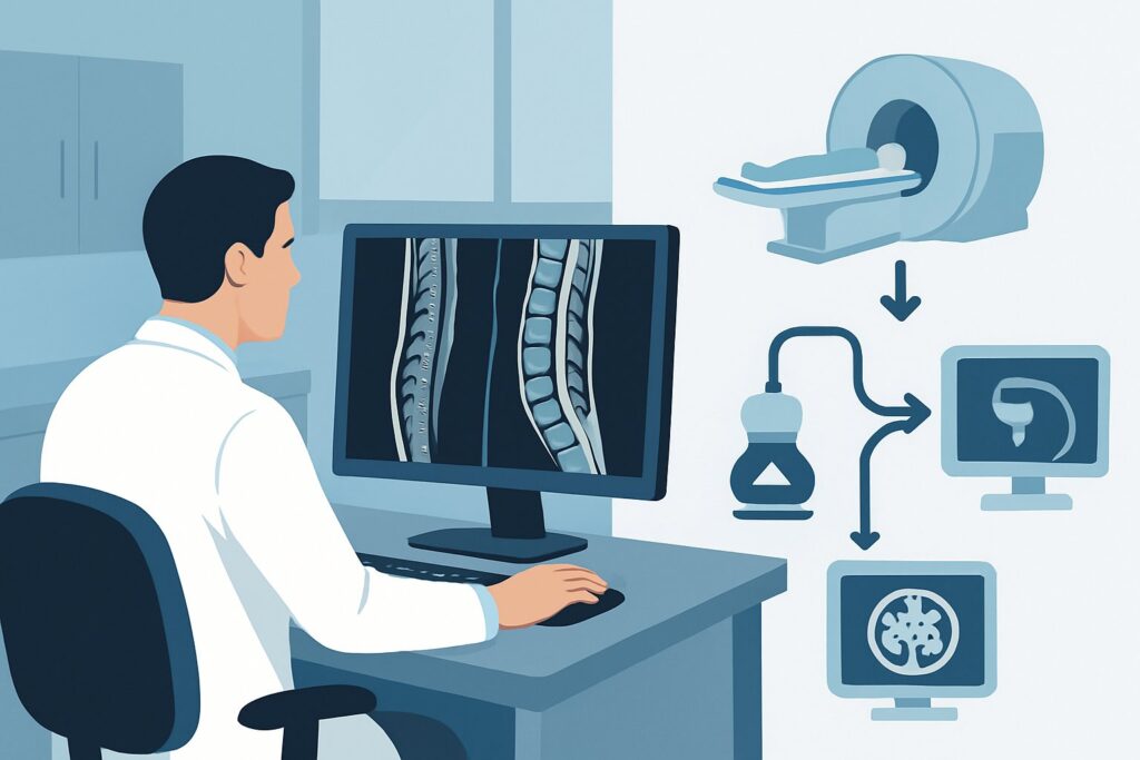 Which Imaging Study Is Best for a Child's Back Pain with Suspected Infection or Neoplasm?