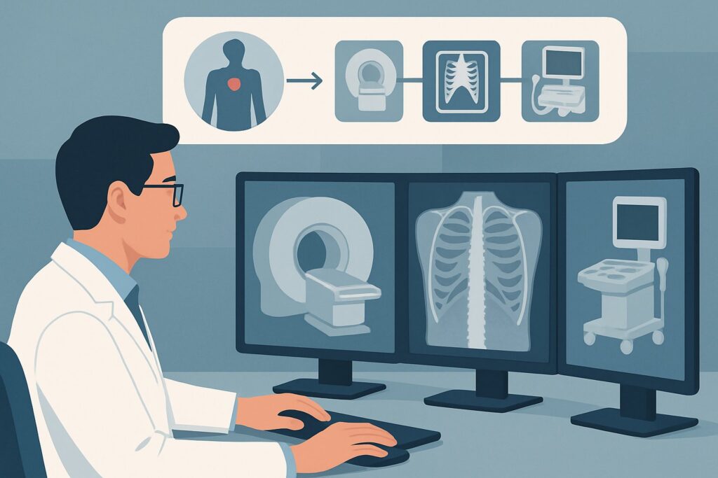 Which Imaging Study Is Best for a Stable Patient with a Gunshot Wound to the Chest?