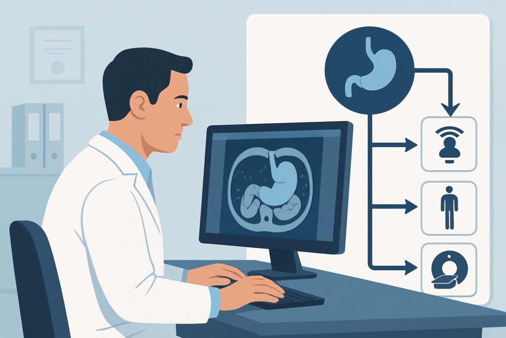Which Imaging Study Is Best for Complications After Less-Invasive Bariatric Surgery?