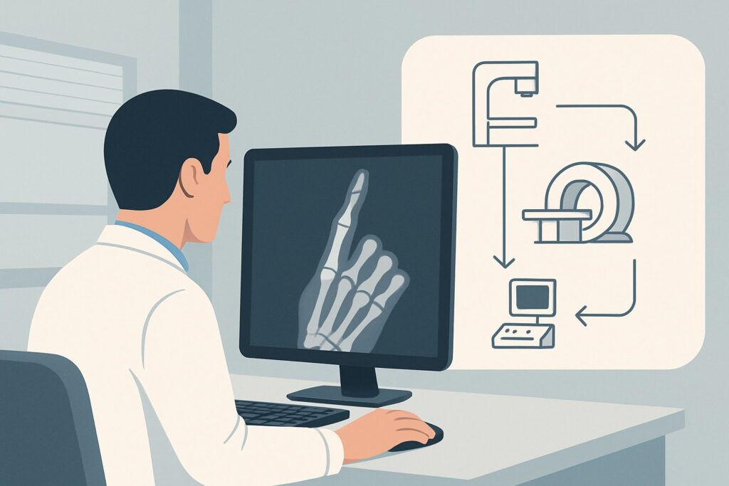 Which Imaging Study Is Best for Finger Joint Malalignment Without Fracture?