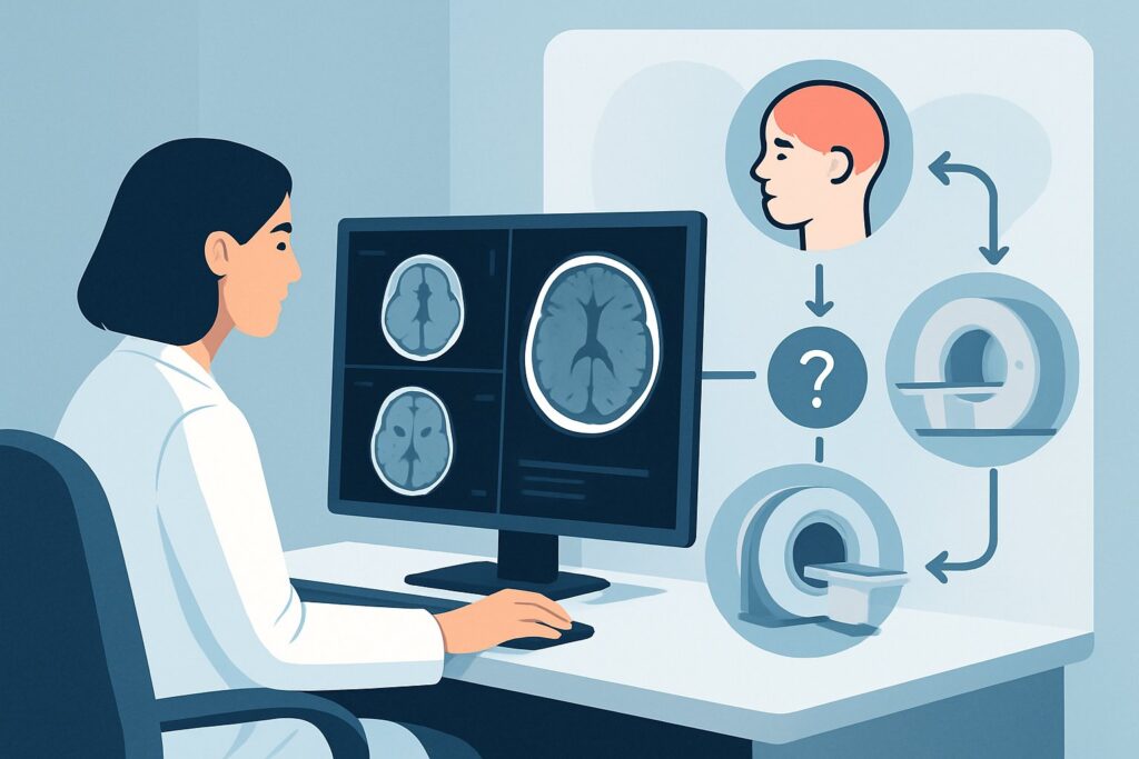 Which Imaging Study Is Best for Mild Head Trauma (GCS 13-15) After a Positive Clinical Rule?