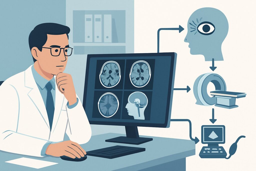 Which Imaging Study Is Best for Nonischemic Visual Loss with Chiasmal Symptoms?